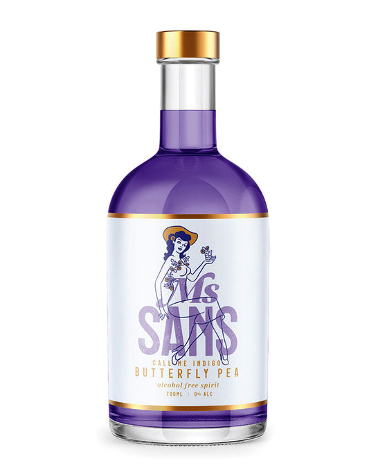 Ms Sans Call Me Indigo Butterfly Pea Gin Substitute